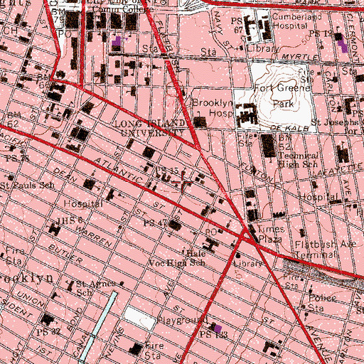 Topographic Map of Fire Department New York Engine 226, NY
