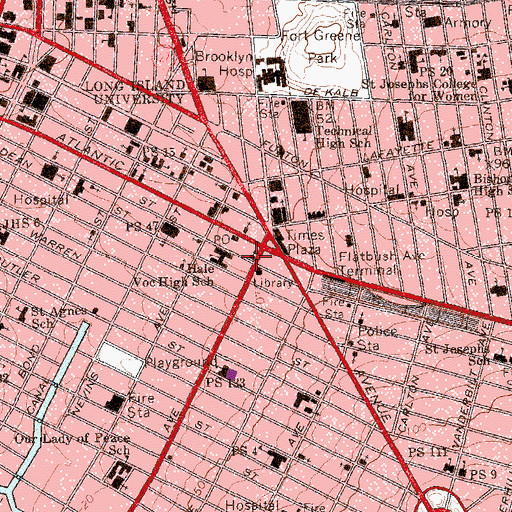 Topographic Map of Church of the Redeemer, NY