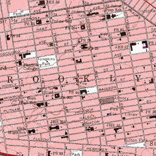 Topographic Map of Ebenezer Gospel Tabernacle, NY