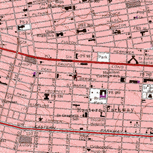 Topographic Map of Union United Methodist Church, NY