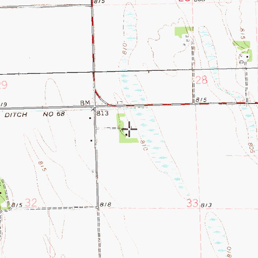 Topographic Map of Birkholz Post Office (historical), MN