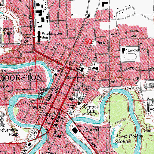 Topographic Map of Presbyterian Church, MN