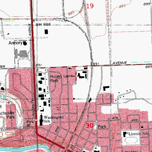 Topographic Map of Kingdom Hall of Jehovah's Witnesses, MN