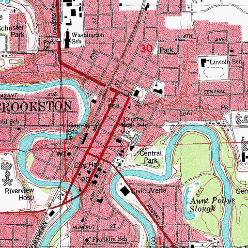 Topographic Map of Healthsouth Sports Medicine Center, MN