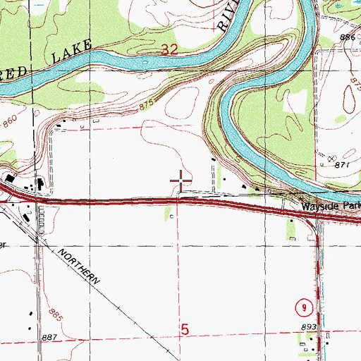 Topographic Map of Riverview Terrace, MN