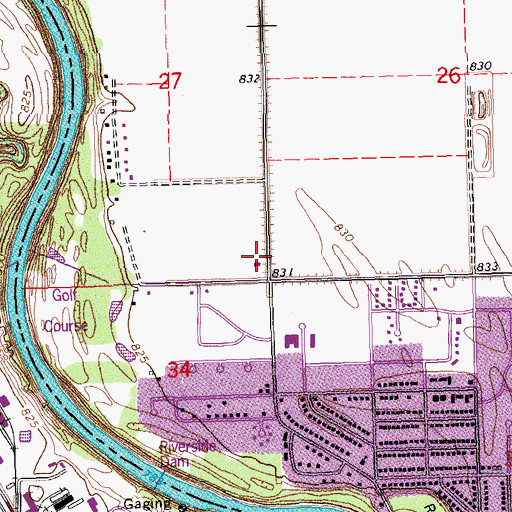 Topographic Map of Jehovah's Witnesses Congregation, MN