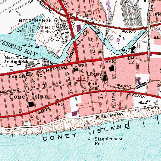 Topographic Map of Our Lady of Solace Roman Catholic Church, NY
