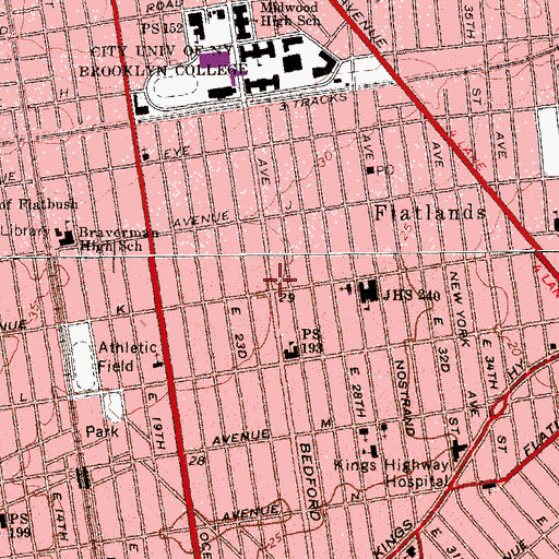 Topographic Map of Congregation Kol Israel, NY