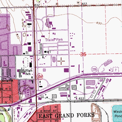 Topographic Map of ITTS Williams Park, MN