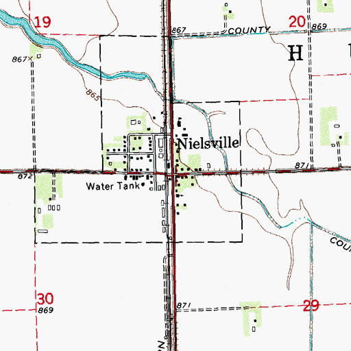 Topographic Map of Saint Petri Lutheran Church, MN