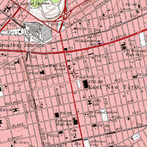 Topographic Map of Holy Trinity Russian Orthodox Church, NY