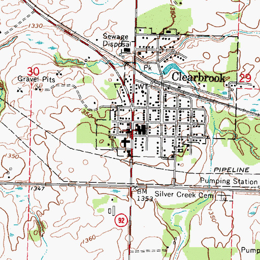 Topographic Map of Elim Lutheran Brethren Church, MN