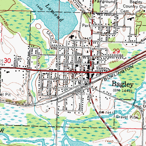 Topographic Map of Calvary Evangelical Free Church, MN