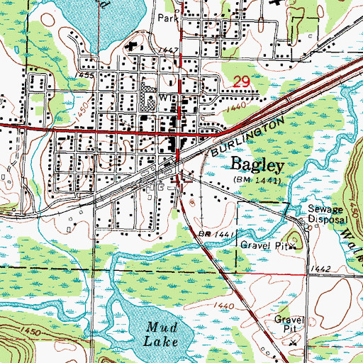 Topographic Map of Faith Hill Assembly of God Church, MN