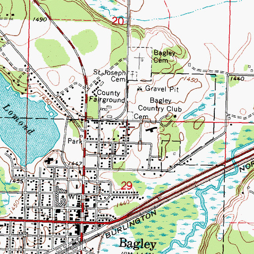 Topographic Map of Greensview Care Center, MN