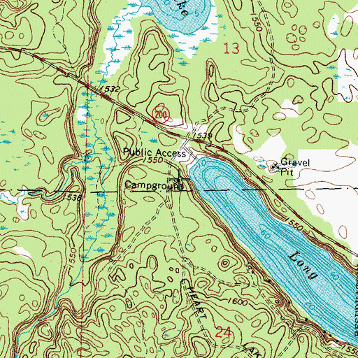Topographic Map of Long Lake Park, MN