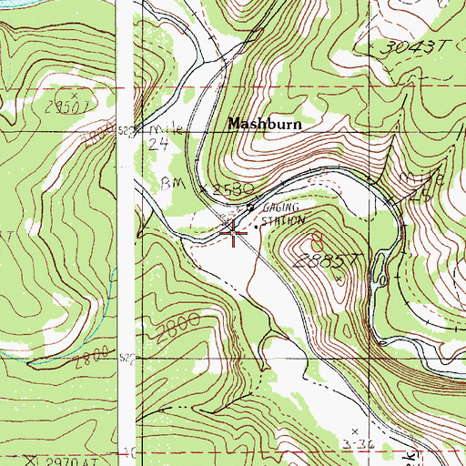 Topographic Map of Ts'e'ltm Rock, ID