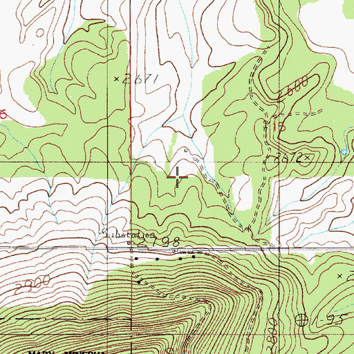 Topographic Map of Nilukhwalqw Gap, ID