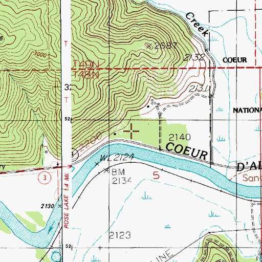 Topographic Map of Hnselut (historical), ID
