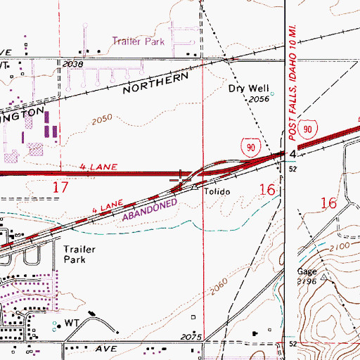 Topographic Map of Chatnwaqhi'?pm Grove, WA