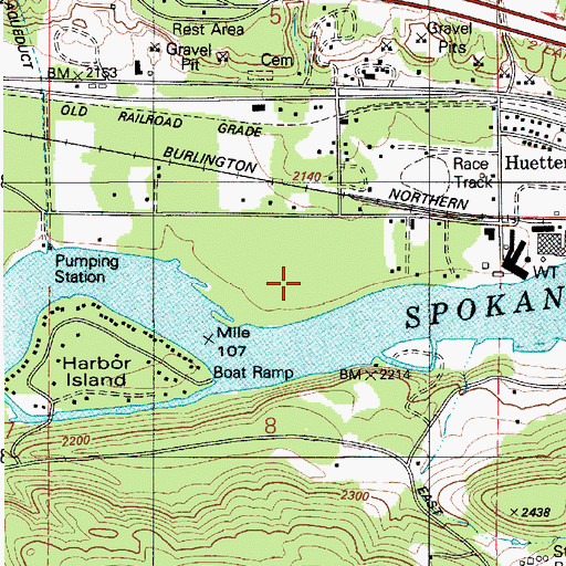 Topographic Map of Hnsharpt Flat, ID