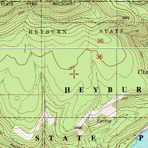 Topographic Map of Sq'wdusmn Bench, ID