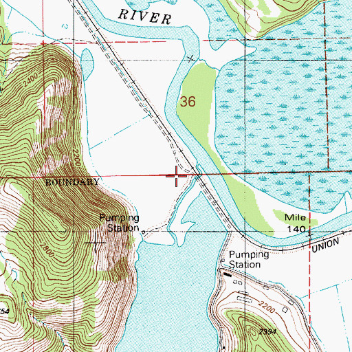 Topographic Map of Ni'st'ek'we'st Flat, ID