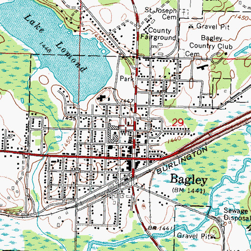 Topographic Map of Clearwater County Sheriff's Office, MN