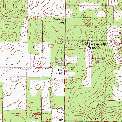 Topographic Map of Bethel Christian Church, FL