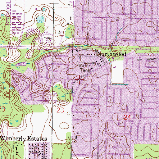Topographic Map of Harvest Christian Church, FL