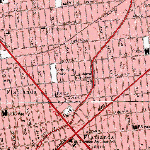 Topographic Map of Christian Heritage Academy, NY