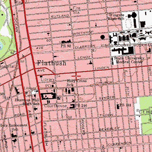 Topographic Map of First Impressions School, NY