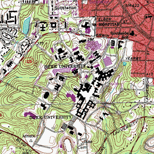 Topographic Map of Fitzpatrick Center for Interdisciplinary Engineering, Medicine and Applied Sciences, NC