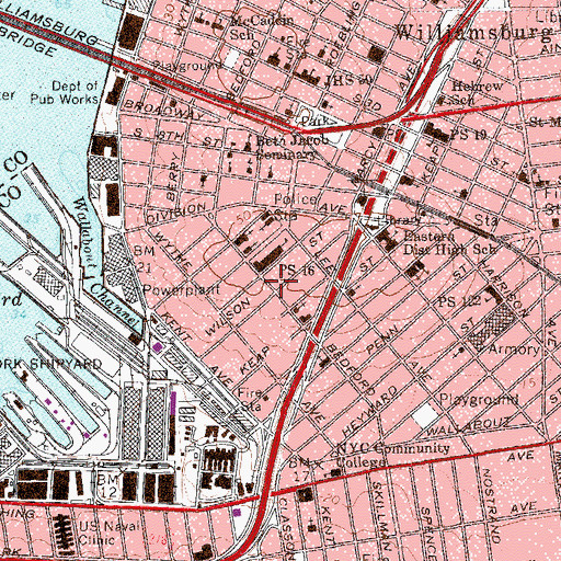 Topographic Map of Hychel Hatorah, NY