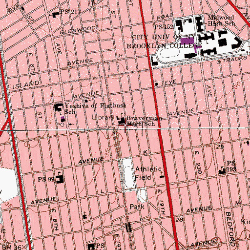 Topographic Map of Ivdu School, NY