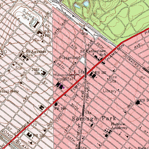 Topographic Map of Kessar Malka, NY