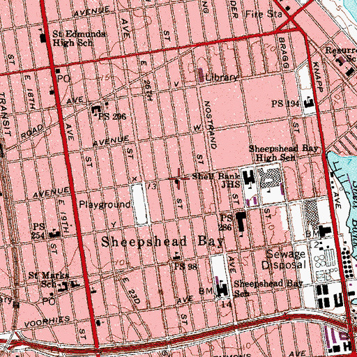Topographic Map of Lev Bais Yaakov, NY