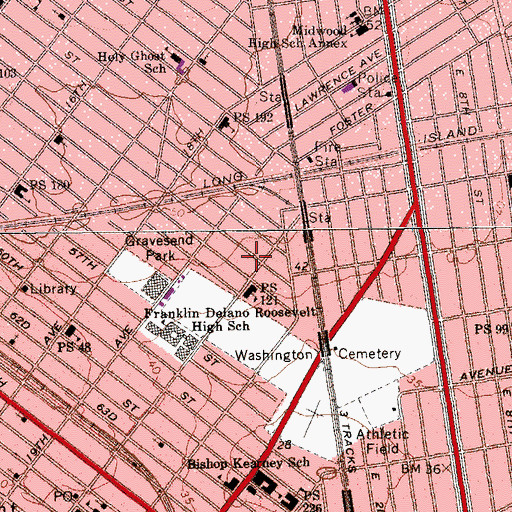 Topographic Map of Mesivta Lev Torah, NY