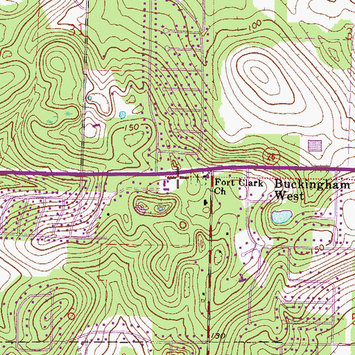 Topographic Map of Grace United Methodist Church, FL
