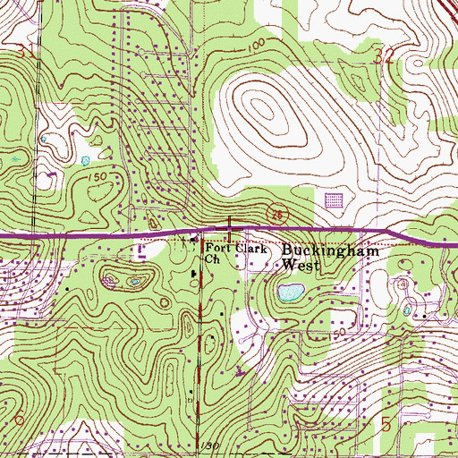 Topographic Map of First Assembly of God, FL