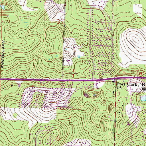 Topographic Map of Abiding Savior Lutheran Church & School, FL