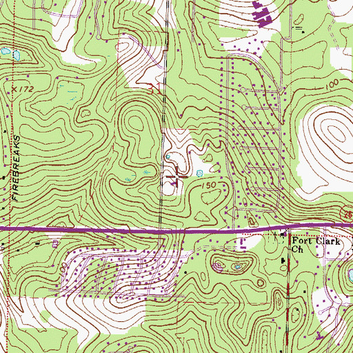 Topographic Map of Covenant Presbyterian Church, FL
