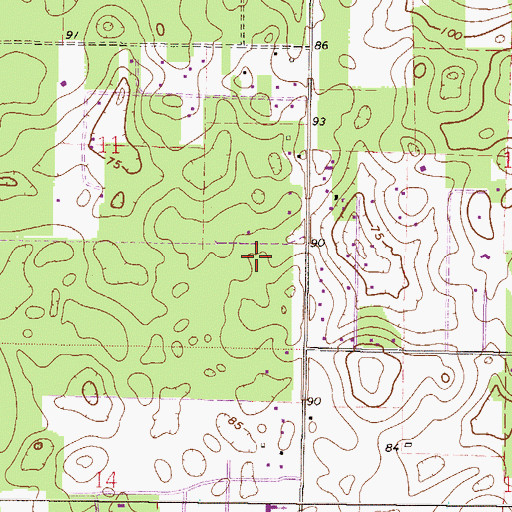Topographic Map of The Family Church, FL