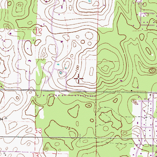 Topographic Map of Queen of Peace Catholic Community, FL