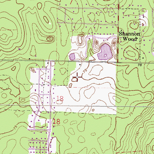 Topographic Map of Lawton M Chiles Elementary School, FL
