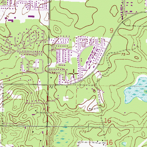 Topographic Map of KISS-FM - Gainesville, FL