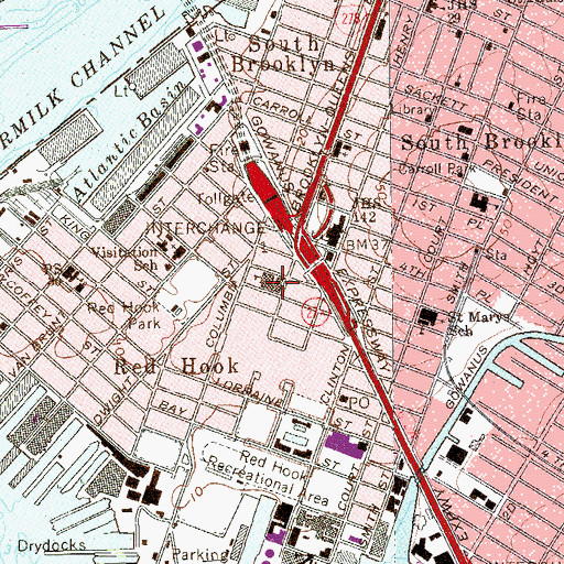 Topographic Map of Public School 27, NY