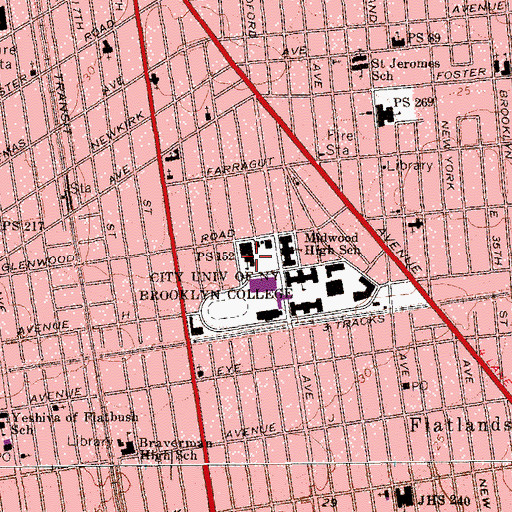 Topographic Map of Public School 315, NY