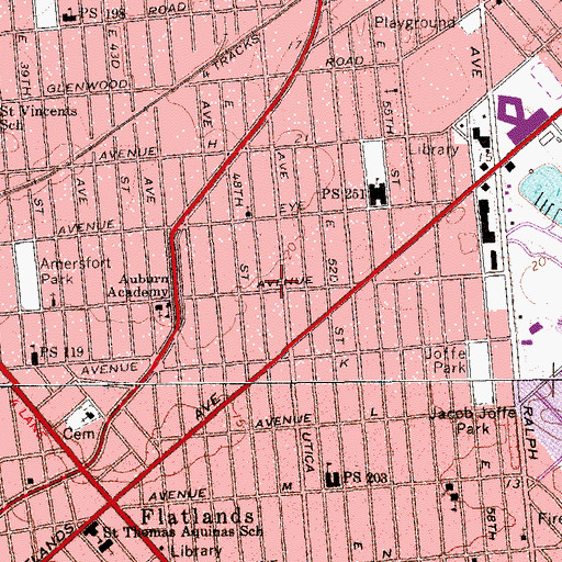Topographic Map of Public School 326, NY