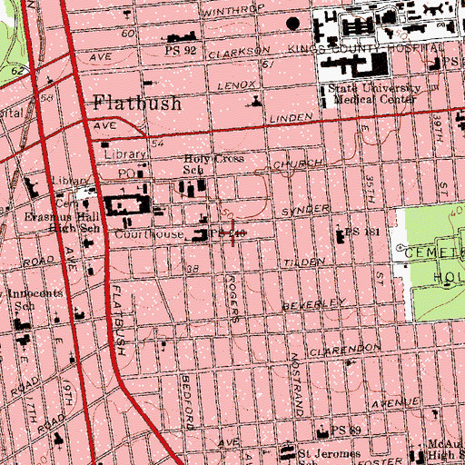 Topographic Map of Public School 399, NY
